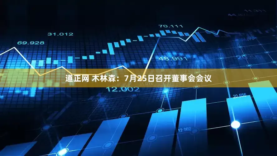 道正网 木林森：7月25日召开董事会会议