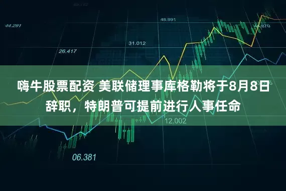 嗨牛股票配资 美联储理事库格勒将于8月8日辞职，特朗普可提前进行人事任命